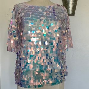 T-shirt sequence top, pink from Zara